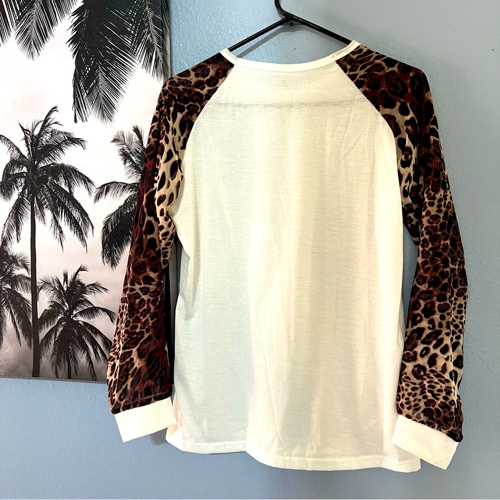 Cheetah Print Long Sleeve Shirt